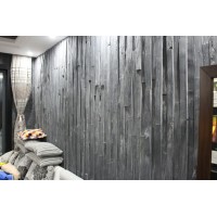 Factory Direct Sale Handmade Random Shape 60*15*2cm Black Decorative Slate Wall Tile Slate Siding