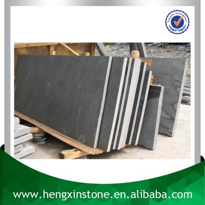 Chinese Factory Direct Sales Cheap Honed Polished Cut Edge Random Size Black Green Big Slate Slabs For Sale