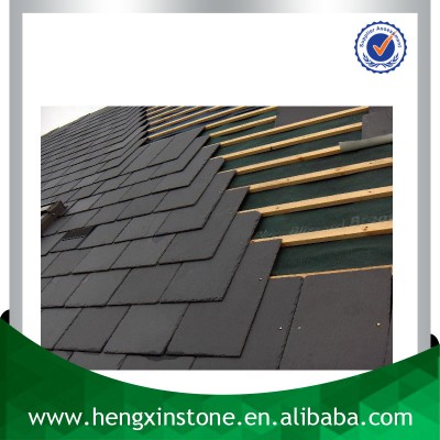 Chinese Factory Direct Sales 40*25*0.5cm Natural Rectangle Black Slate Roofing Slate slate price per square meter